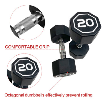 20lb apollo Dumbbell  for both commercial and home usage  High-end Coated Octagon set of 2