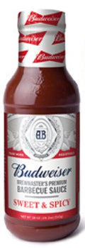 BUDWEISER: Sauce Bbq Sweet and Spicy, 18 oz