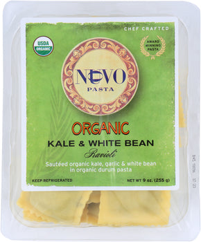 NUOVO PASTA: Organic Kale and White Bean Ravioli, 9 oz