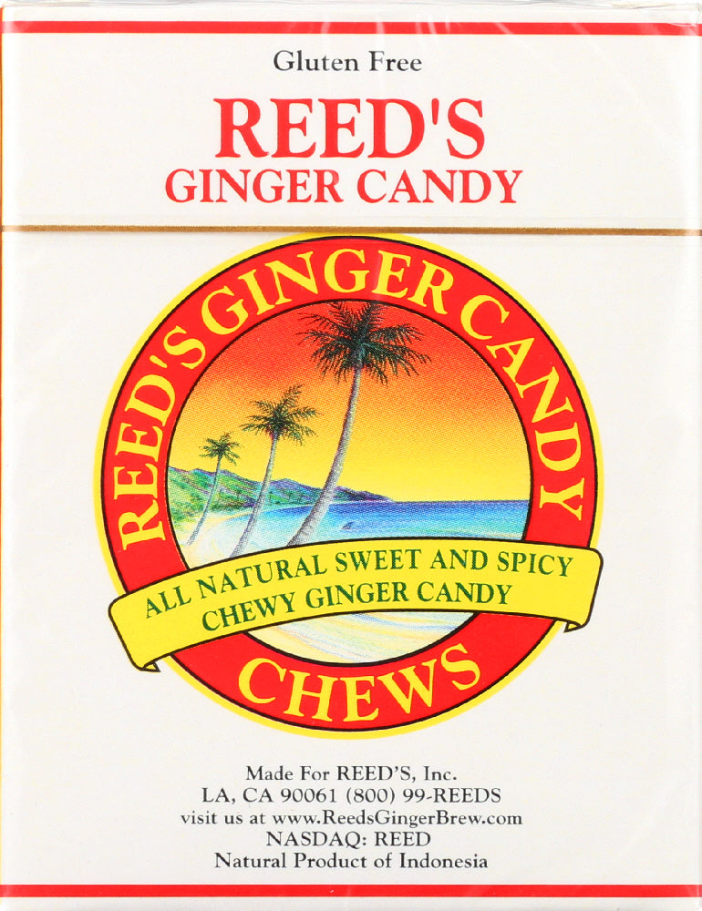 REEDS: Ginger Chew Candy Rolls, 2 oz