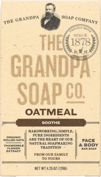 GRANDPAS: Soap Bar Oatmeal, 4.25 oz