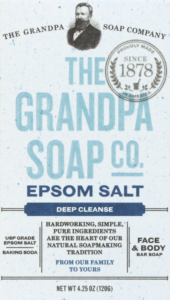 GRANDPAS: Soap Bar Epsom Salt, 4.25 oz