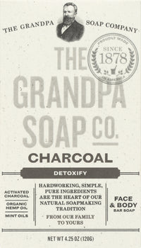 GRANDPAS: Soap Bar Charcoal, 4.25 oz