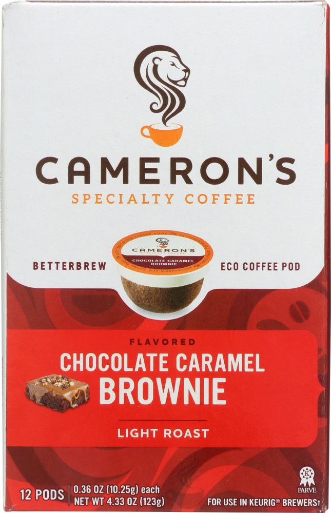 CAMERONS COFFEE: Chocolate Caramel Brownie Coffee 12 ct, 4.33 oz