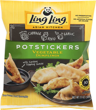 LING LING: Potstickers Vegetable Dumplings, 13 oz