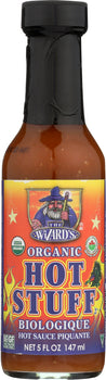 WIZARD SAUCES: Sauce Hot Stuff Piquante Organic, 5 oz