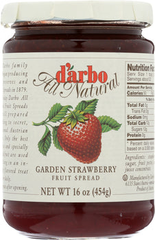 DARBO: Garden Strawberry Fruit Spread, 16 oz