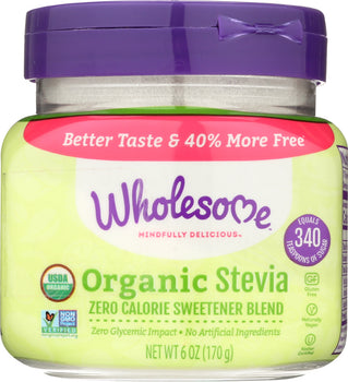 WHOLESOME SWEETENERS: Organic Stevia Jar, 6 oz