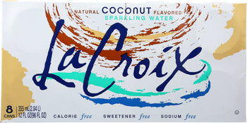 LA CROIX: Coconut Sparkling Water 8 Pack, 96 Oz