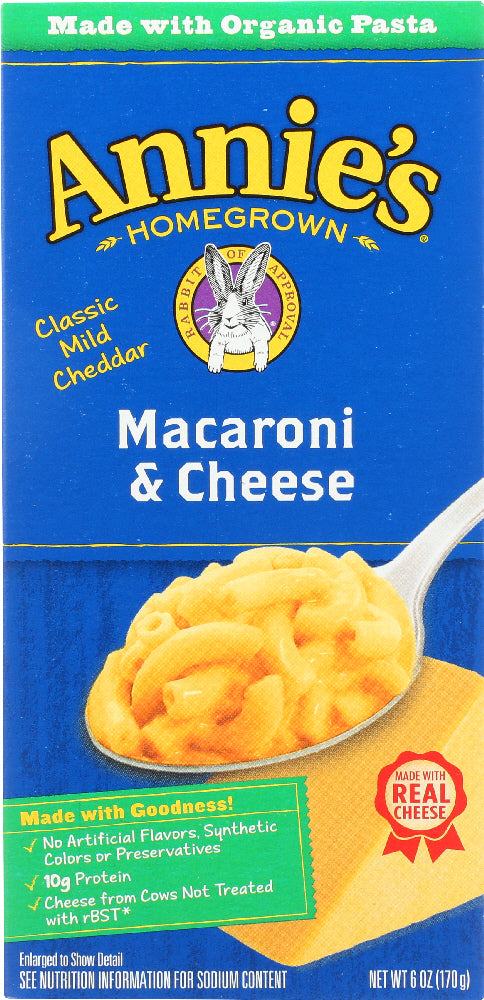 ANNIE'S HOMEGROWN: Classic Macaroni & Cheese, 6 oz