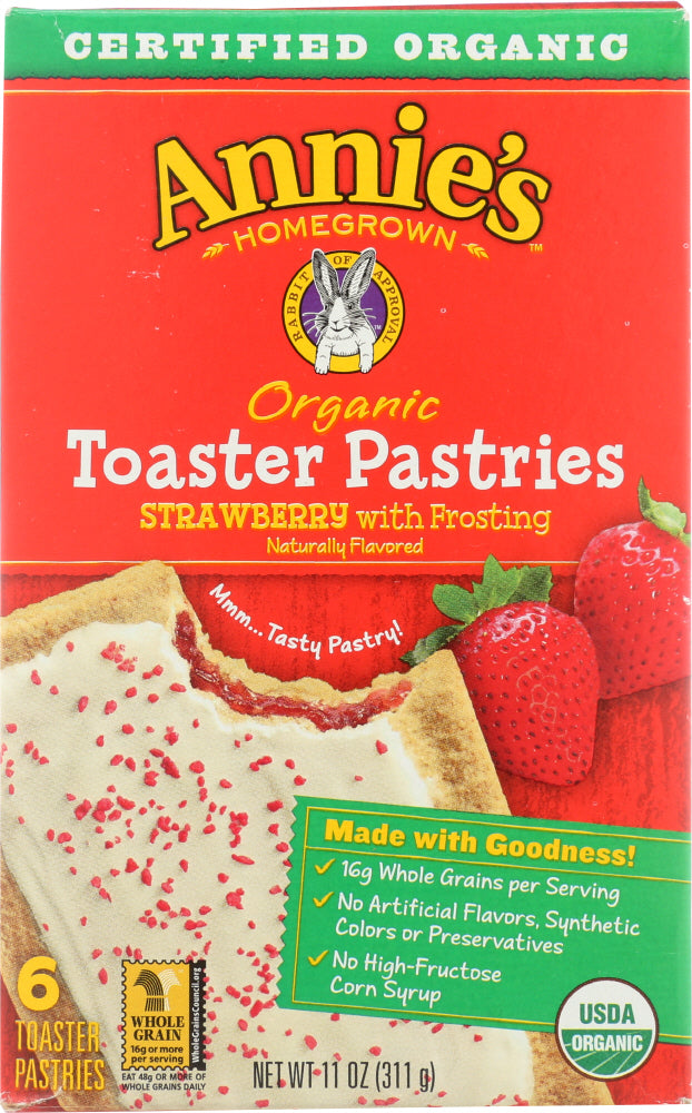 ANNIES HOMEGROWN: Patries Strawberry 6 ct, 11 oz