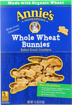 ANNIE'S HOMEGROWN: Whole Wheat Bunnies, 7.5 Oz