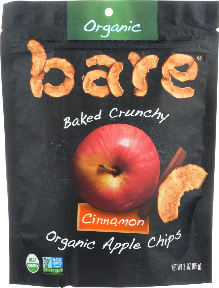 BARE: Organic Crunchy Apple Chips Cinnamon, 3 oz