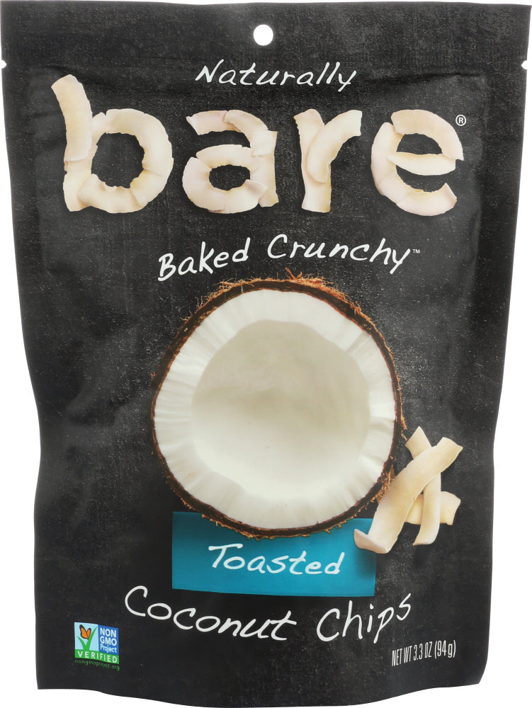 BARE FRUIT: Toasted Coconut Chips, 3.3 oz