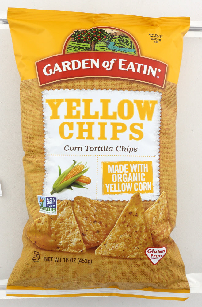 GARDEN OF EATIN: Organic Yellow Corn Tortilla Chips, 16 oz