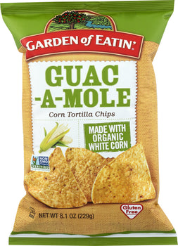 GARDEN OF EATIN: Chip Tortilla Guacamole Organic, 8.1 oz