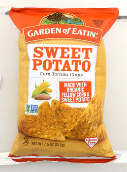 GARDEN OF EATIN: Corn Tortilla Chips Sweet Potato, 7.5 oz