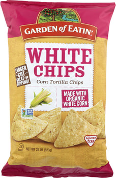 GARDEN OF EATIN: White Corn Tortilla Chips, 22 Oz