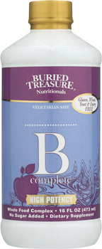 BURIED TREASURE: Vit B Complete Liquid, 16 oz