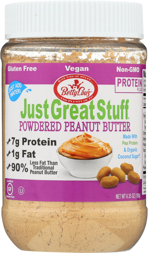 JUST GREAT STUFF: Betty Lou's Protein Powdered Peanut Butter, 6.35 oz