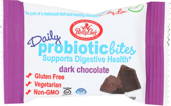 BETTY LOUS: Dark Chocolate Probiotic Bites, 0.9 oz