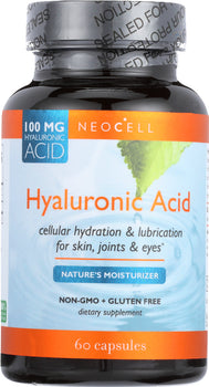 NEOCELL: Hyaluronic Acid Nature Moisturizer 100 mg Dietary Supplement, 60 capsules