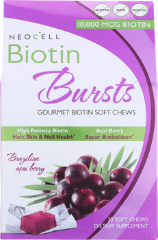 NEOCELL: Biotin Bursts Brazilian Acai Berry, 30 Soft Chews