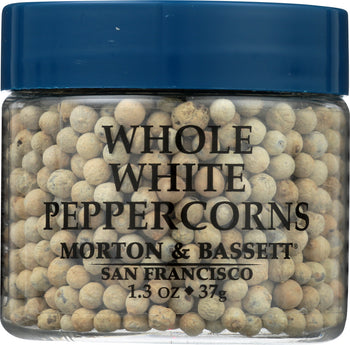 MORTON & BASSETT: Seasoning Peppercorn Whole White, 1.3 oz