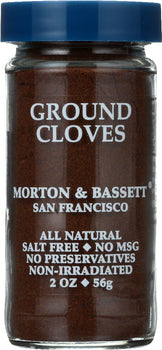 MORTON & BASSETT: Ground Cloves, 2.4 oz