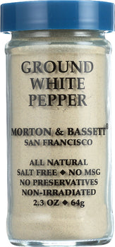 MORTON & BASSETT: Ground White Pepper, 2.3 oz