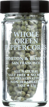 MORTON & BASSETT: Whole Green Peppercorns, 0.5 oz