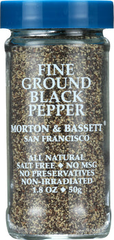 MORTON & BASSETT: Fine Ground Black Pepper, 2 oz