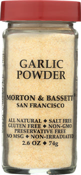 MORTON & BASSETT: Garlic Powder, 2.6 oz