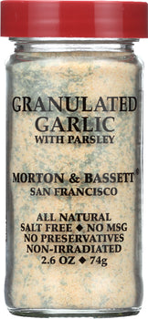 MORTON & BASSETT: Granulated Garlic with Parsley, 2.6 oz