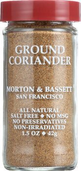 MORTON & BASSETT: Ground Coriander, 1.5 oz