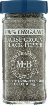 MORTON & BASSETT: Coarse Ground Black Pepper Organic, 1.8 oz