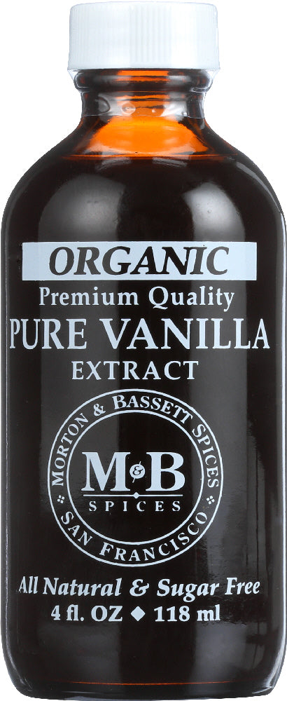 MORTON & BASSETT: Organic Pure Vanilla Extract, 4 oz