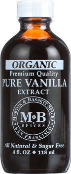 MORTON & BASSETT: Organic Pure Vanilla Extract, 4 oz