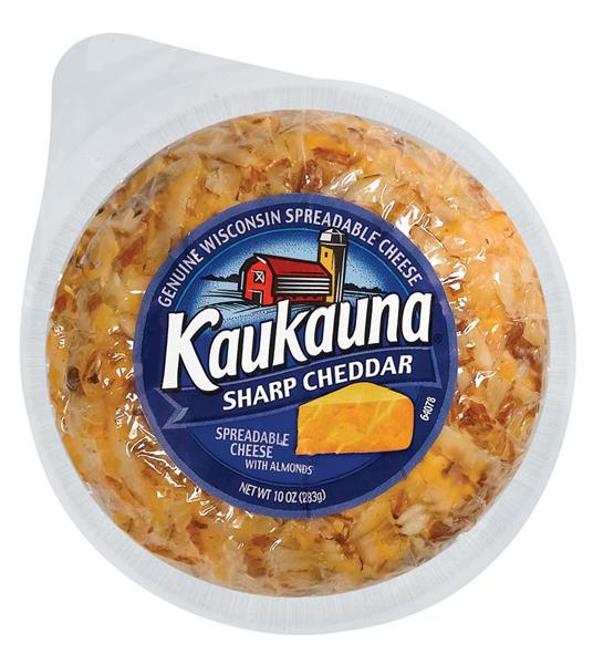 KAUKAUNA: Cheese Ball Sharp Cheddar Natural, 10 oz