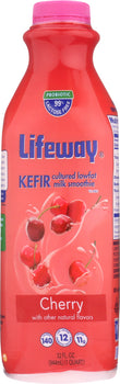 LIFEWAY: Kefir Cultured Milk Smoothie Cherry, 32 oz