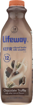 LIFEWAY: Kefir Cultured Milk Smoothie Chocolate Truffle, 32 oz