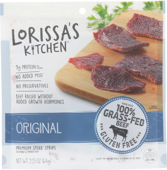 LORISSAS KITCHEN: Premium Steak Strips Original, 2.25 oz