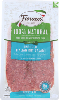 FIORUCCI: Salami Italian Dry Sliced, 4 oz