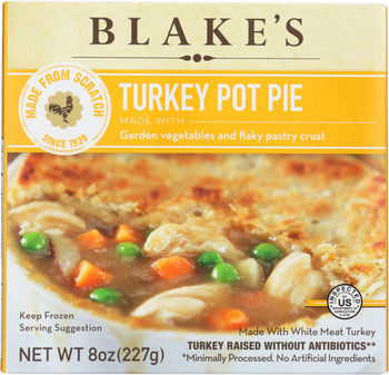 BLAKES: Frozen Turkey Pot Pie All Natural, 8 oz