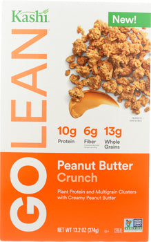 KASHI GO LEAN: Peanut Butter Crunch Cereal, 13.2 oz