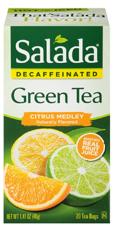 SALADA: Tea Green Citrus Medley Decaffeinated, 20 bg