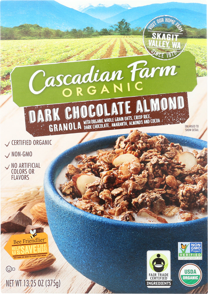 CASCADIAN FARM: Dark Chocolate Almond Granola, 13.25 oz