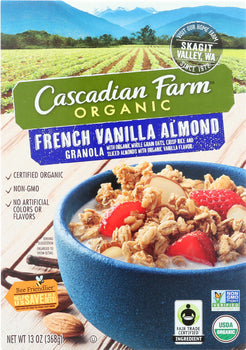 CASCADIAN FARMS: French Vanilla Almond Granola, 13 oz