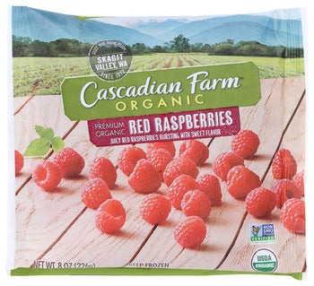 CASCADIAN FARM: Organic Frozen Red Raspberries, 8 oz