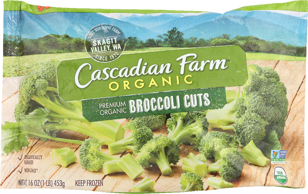 CASCADIAN FARM: Organic Broccoli Cuts, 16 oz